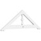 Ekena Millwork Pitch Artisan Architectural Grade PVC Gable Pediment, 36"W x 12"H x 1"P (8/12) GPP036X012X100ART - alternate 1